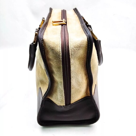 LOEWE Amazona Hand Bag Brown Suede Leather - Picture 3 of 9